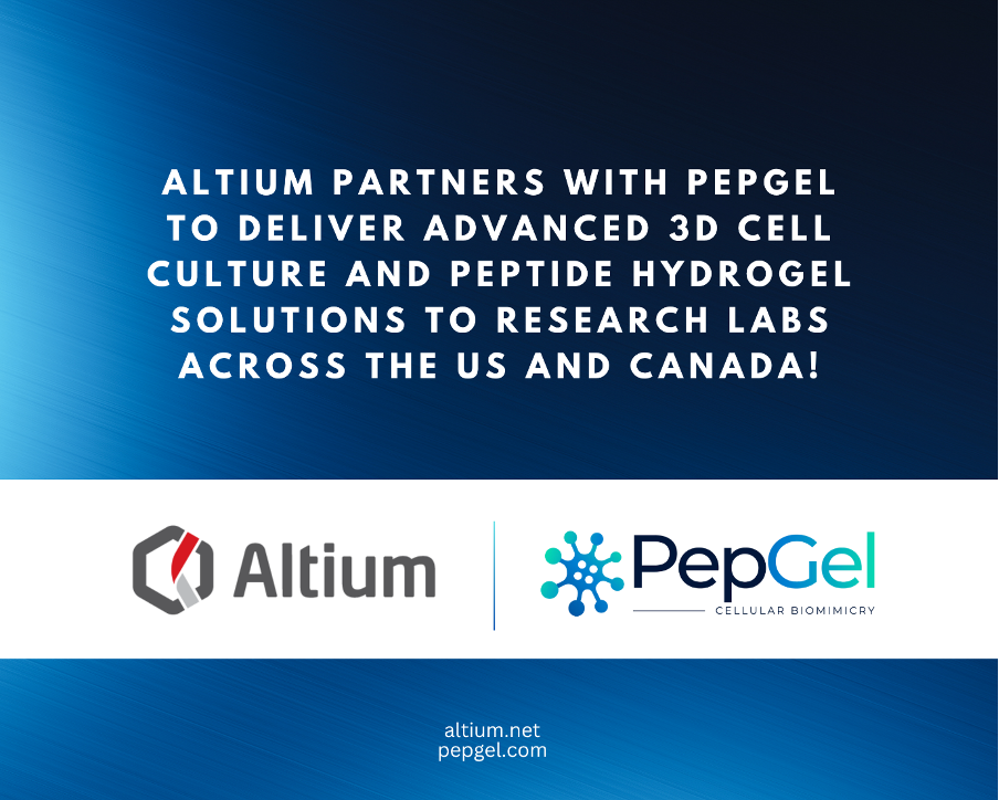 Altium International partners with PepGel to deliver next-generation 3D cell culture solutions